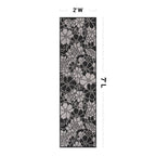 World Rug Gallery Modern Floral Flowers Textured Flat Weave Indoor/Outdoor Area Rug