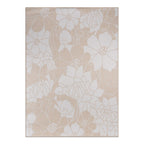 World Rug Gallery Modern Floral Flowers Textured Flat Weave Indoor/Outdoor Area Rug