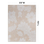 World Rug Gallery Modern Floral Flowers Textured Flat Weave Indoor/Outdoor Area Rug