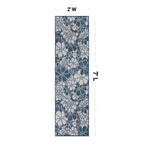 World Rug Gallery Modern Floral Flowers Textured Flat Weave Indoor/Outdoor Area Rug