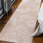 World Rug Gallery Modern Floral Flowers Textured Flat Weave Indoor/Outdoor Area Rug