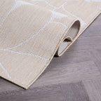 World Rug Gallery Modern Floral Flowers Textured Flat Weave Indoor/Outdoor Area Rug