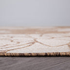 World Rug Gallery Modern Floral Flowers Textured Flat Weave Indoor/Outdoor Area Rug