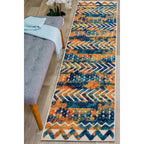 World Rug Gallery Modern Stripes Faded Geometric Indoor/Outdoor Area Rug