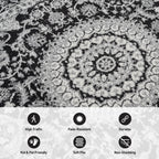 World Rug Gallery Traditional Oriental Medallion Area Rug