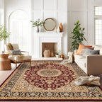 World Rug Gallery Traditional Oriental Medallion Area Rug