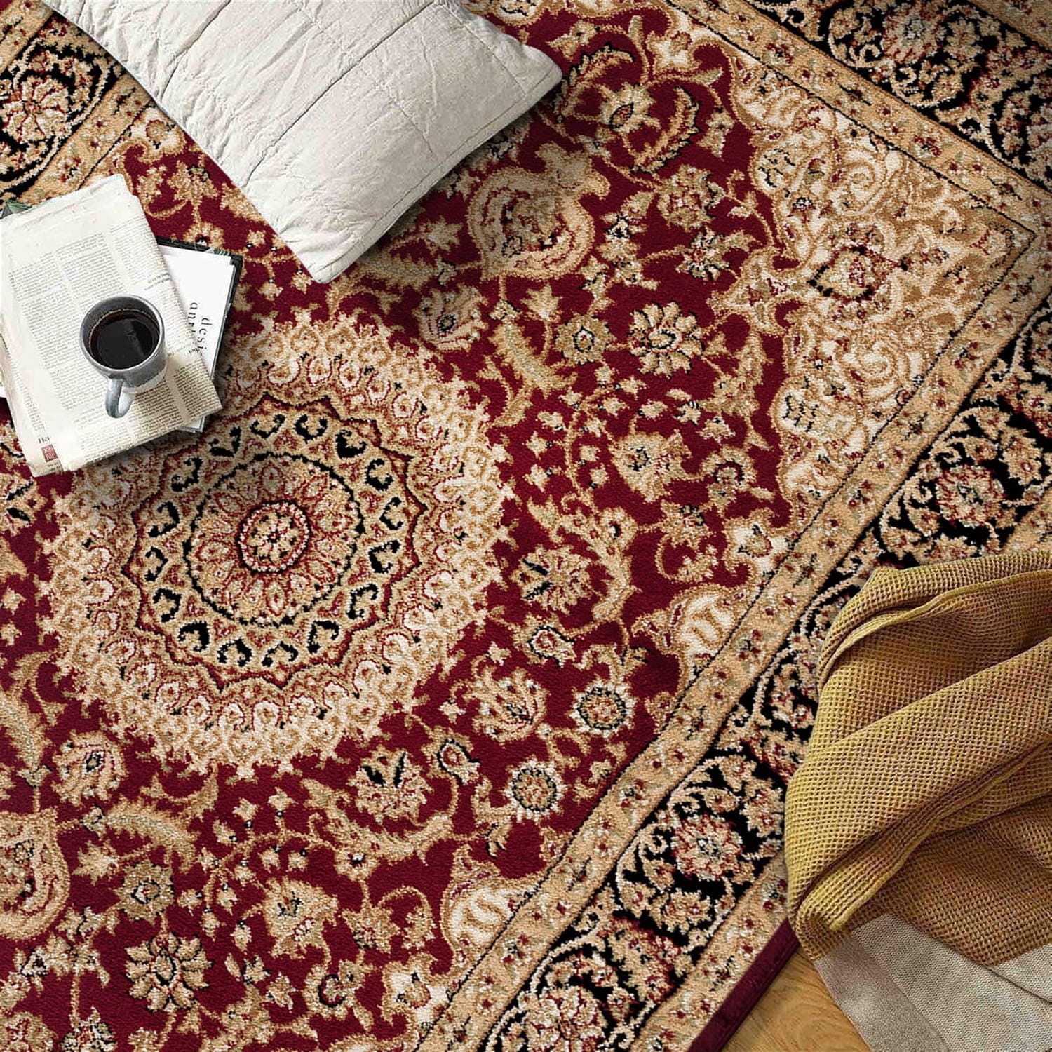 World Rug Gallery Traditional Oriental Medallion Area Rug