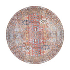 World Rug Gallery Transitional Distressed Machine Washable Non Slip Area Rug