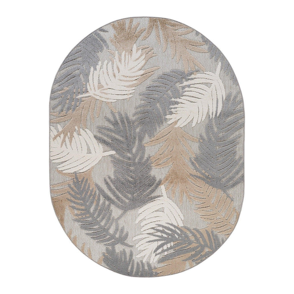 World Rug Gallery Tropical Floral Modern Indoor/Outdoor Area Rug