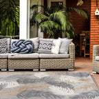 World Rug Gallery Tropical Floral Modern Indoor/Outdoor Area Rug