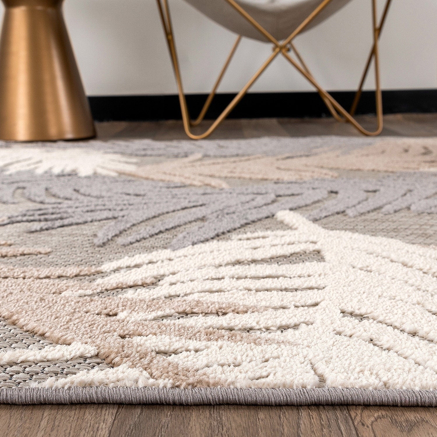 World Rug Gallery Tropical Floral Modern Indoor/Outdoor Area Rug