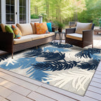 World Rug Gallery Tropical Floral Modern Indoor/Outdoor Area Rug