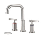 YASINU 8 Inch Luxury Widespread Bathroom Sink Faucet with Pop-Up Drain