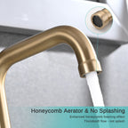 YASINU 8 Inch Luxury Widespread Bathroom Sink Faucet with Pop-Up Drain