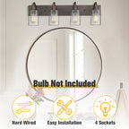 Bathroom Vanity Light Fixtures - Farmhouse Wall Light for Bathroom