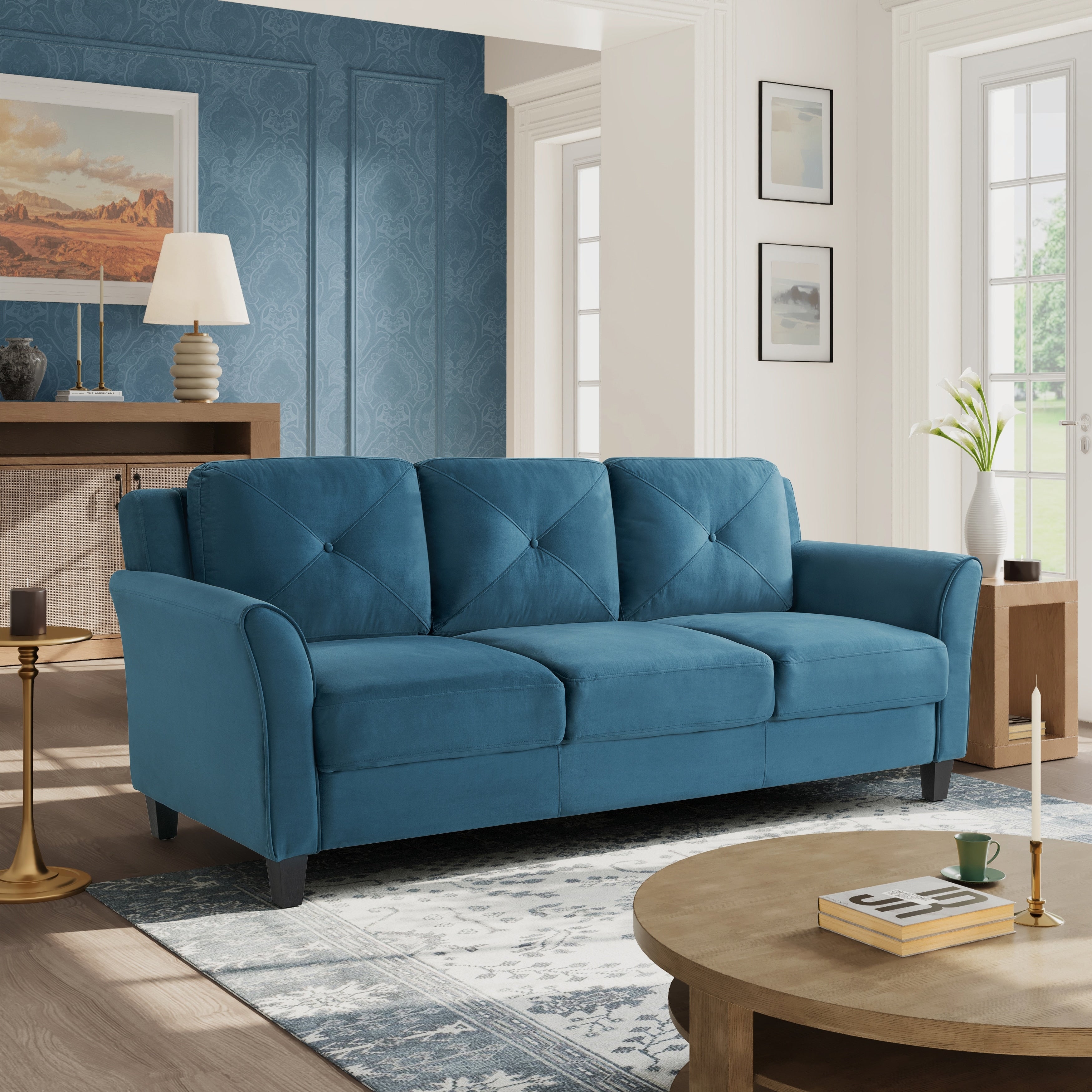 iLounge Harvard Microfiber Sofa
